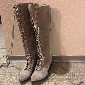 Jeffrey Campbell 'Kandace' Lace-Up Tall Boot